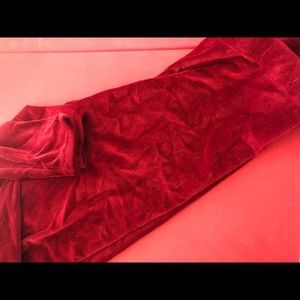 red corduroy leggings